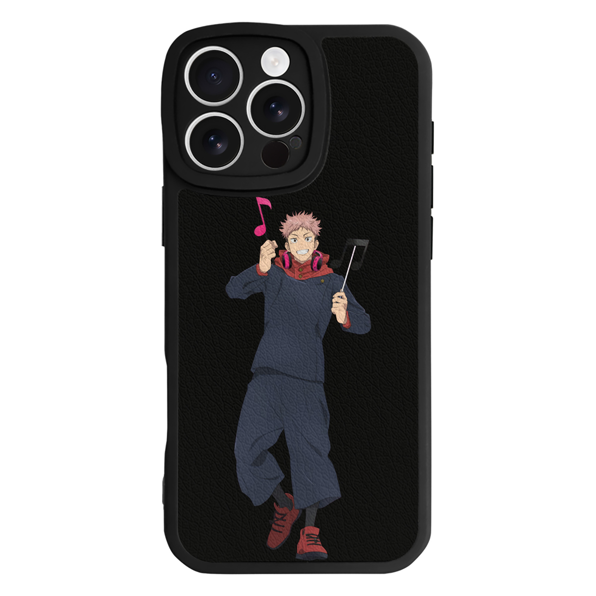 （画像用） 呪術廻戦 Jujutsu Kaisen 【iPhone 16シリーズ対応】シリコンスマホケース（レザー調） 材質：シリコン